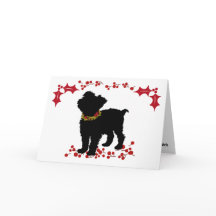 Scruffy Mutt Joy Love Peace Christmas
