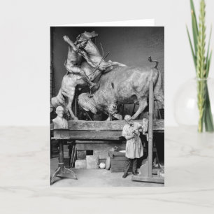 Carte Sculpture en chasse de Buffalo, les années 1900