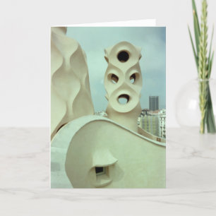 Carte Sculpture en Gaudi (blanc)