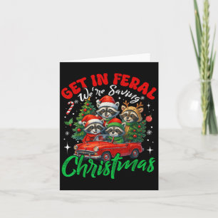 Carte Se mettre en feral Économiser Funky Christmas Racc