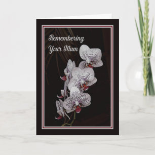 Carte Se rappeler la maman sur l'anniversaire de la mort