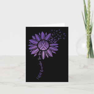 Carte Se Souviendra De Vous Tournesol Violet Alzheimerhe