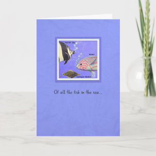 Carte Sea Creatures Moorish Idol Poisson Anniversaire Ca