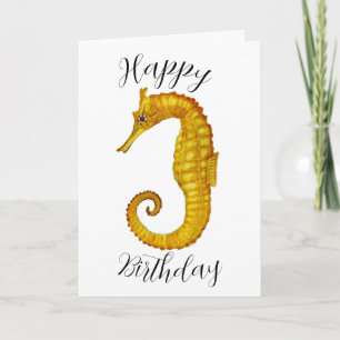 Carte Seahorse Joyeux anniversaire