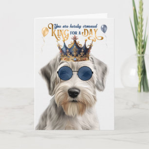 Carte Sealyham Terrier Chien King pour jour drôle Annive