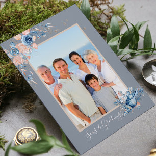 Carte Seas & salutations Noël Nautique Chic Photo