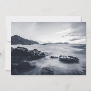 Carte Seascape Photo Monochrome Card