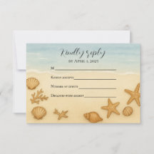Carte Seashell Serenade RSVP