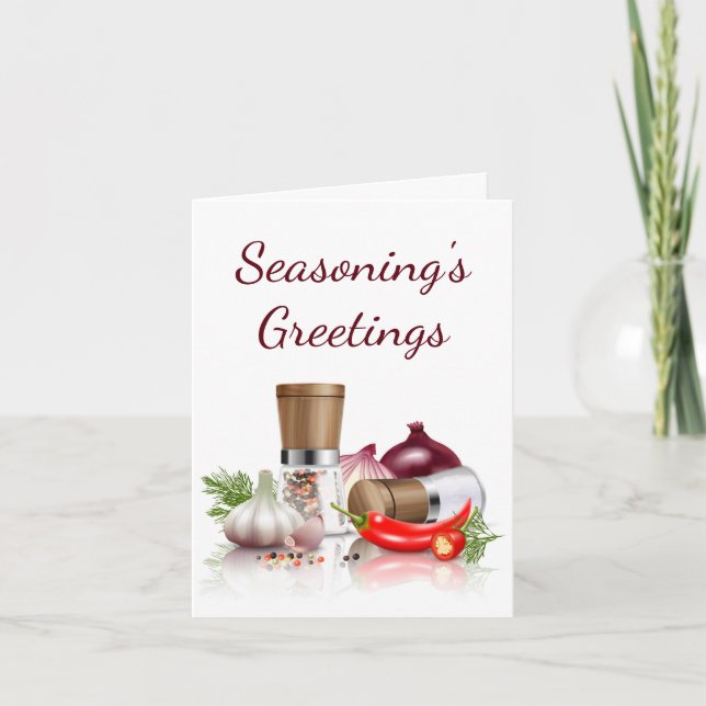 Carte Seasonings Salutations pour Zesty Spicy (Devant)
