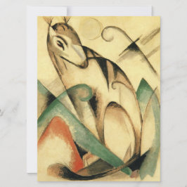 Carte Seated Mythical Animal (par Franz Marc)