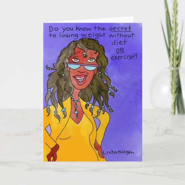 Carte Secret à perdre du poids (Devant)