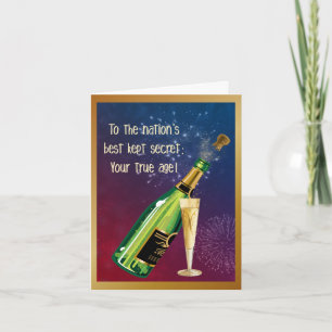 Carte Secret Age Birthday