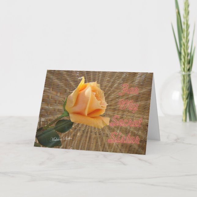 Carte Secret Soeur, toute occasion (Devant)
