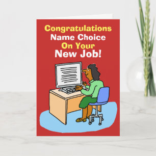 Carte Secrétaire asiatique ou assistant personnel. Nouve