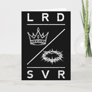 Carte Seigneur Sauveur Couronne Chrétien Dieu Jésus Bibl