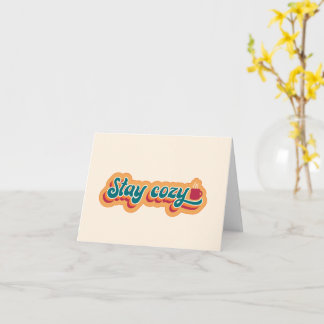 Carte Séjournez dans une tasse confortable de café ou de