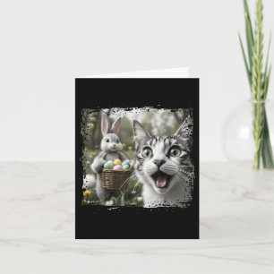 Carte Selfie Chat De Pâques Drôle Avec Adultes Du Lapin 