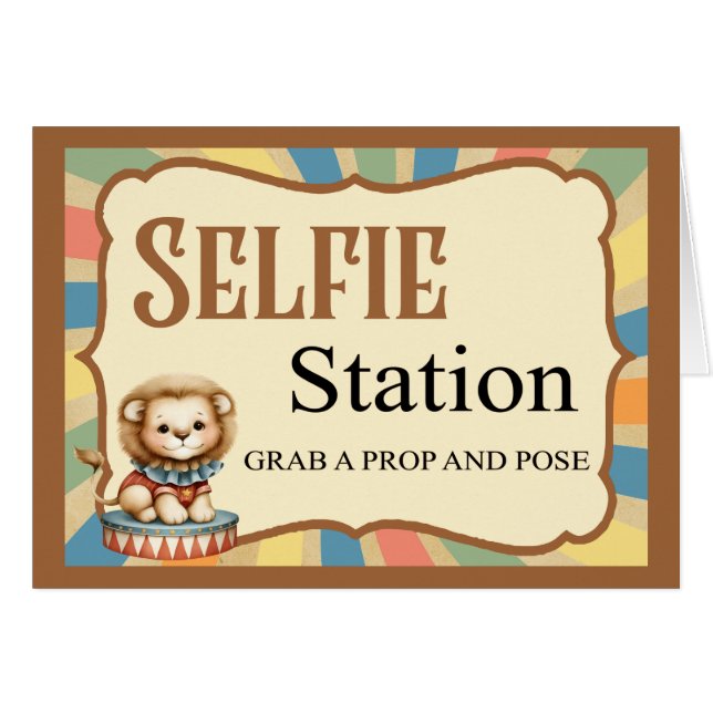 Carte Selfie Circus_ Baby (Devant Horizontal)