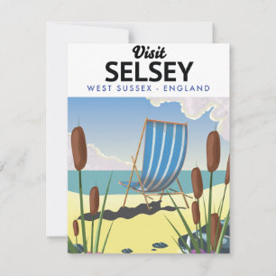 Carte Selsey Sussex de l'Ouest Angleterre 