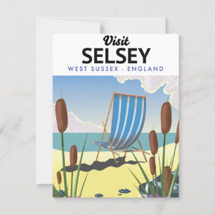 Carte Selsey West Sussex Angleterre