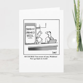 Carte Semaine de sensibilisation aux pharmaciens