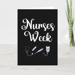 Carte Semaine des infirmières. Bonne Semaine nationale d
