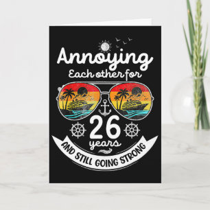 Carte S'embêter mutuellement 26 ans 26e anniversaire de