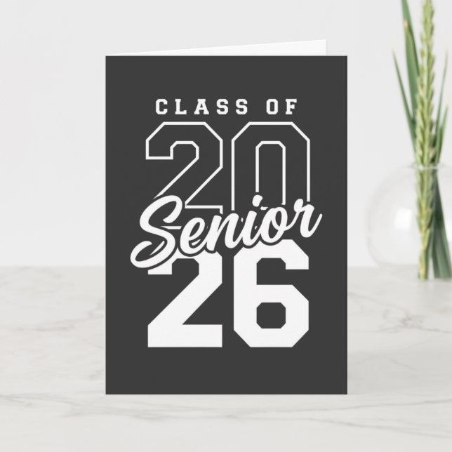 Carte Senior Class of 2026 Graduation Gift for Seniors (Devant)