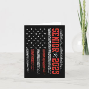 Carte Senior Year 2025 American Flag Usa Graduation Cl O