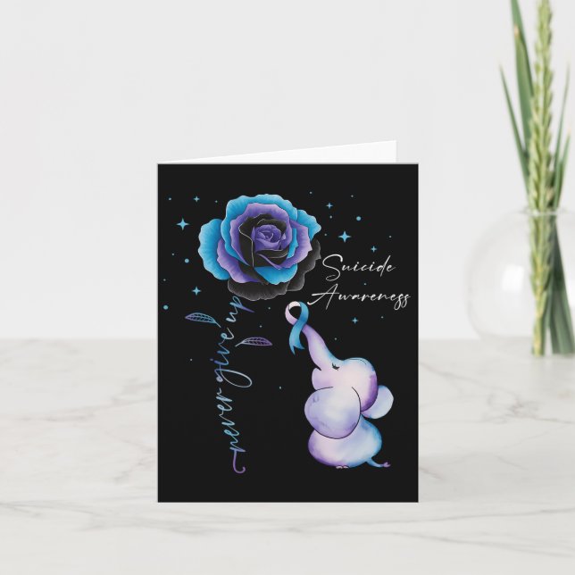 Carte Sensibilisation à la prévention du suicide Fleur d (Devant)