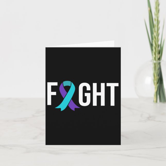 Carte Sensibilisation à la prévention du suicide Ruban T (Devant)