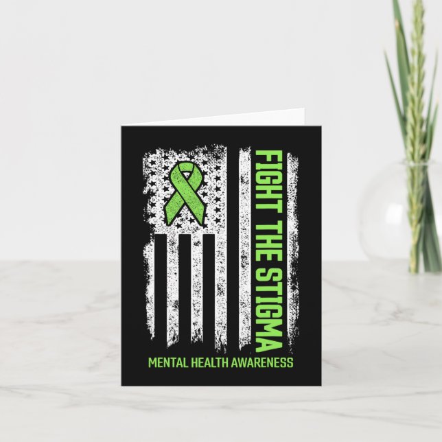 Carte Sensibilisation à la santé mentale Lutter contre l (Devant)