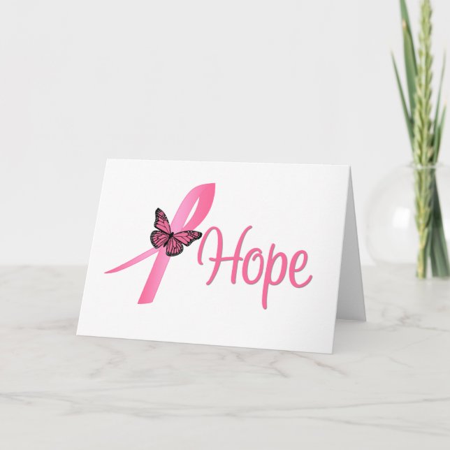Carte Sensibilisation au cancer du sein de l'espoir (Devant)