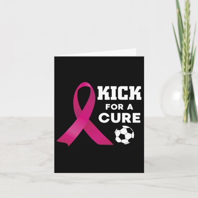 Carte Sensibilisation Au Cancer Du Sein Pour Un Football (Devant)