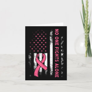 Carte Sensibilisation au cancer du sein Ruban rose Usa A