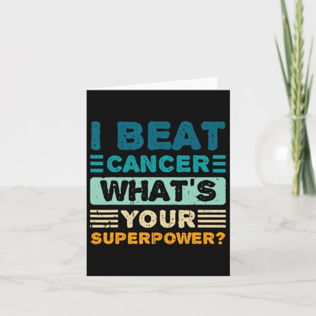 Carte Sensibilisation au cancer Je bat le cancer Qu'est- (Devant)
