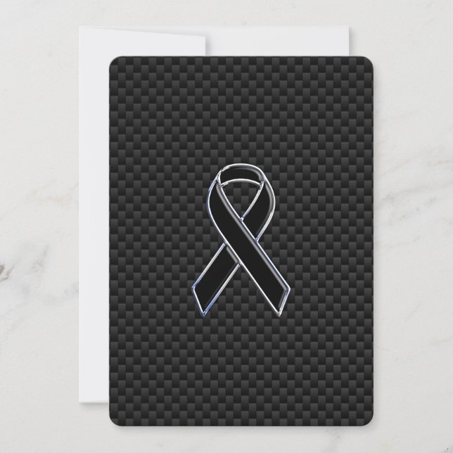 Carte Sensibilisation au ruban Fibres de carbone noir (Devant)