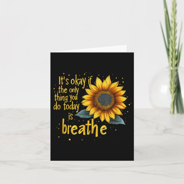 Carte Sensibilisation au suicide Tournesol  (Devant)