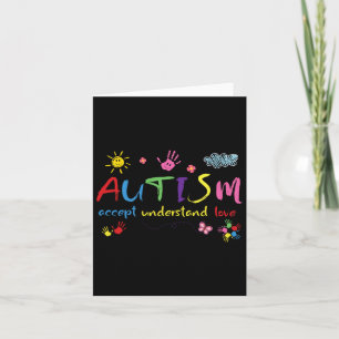 Carte Sensibilisation sur l'autisme Accepter l'amour Com