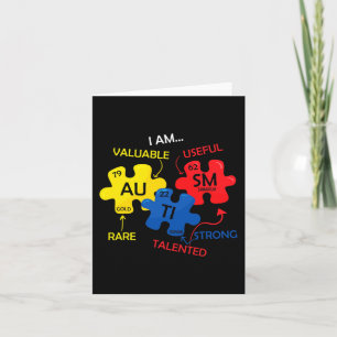 Carte Sensibilisation sur l'autisme Puzzle Tableau pério