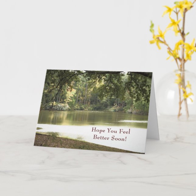 Carte Sentez-vous mieux Bientôt Nature Loin Photographie (Fleur jaune)