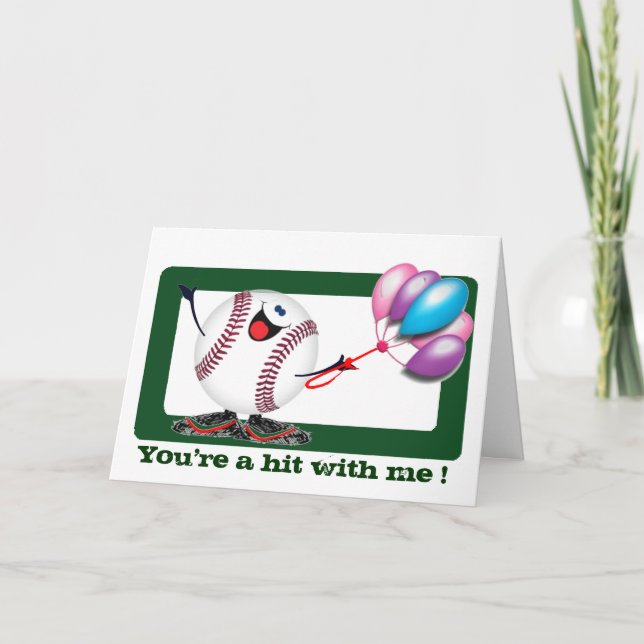 Carte Sentiment de baseball (Devant)