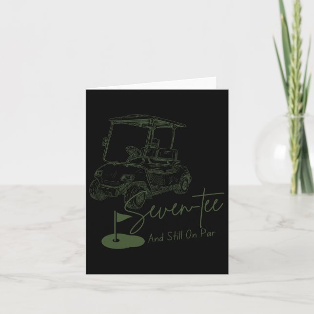 Carte Sept Tee Toujours Sur Par 70E Anniversaire Golf L (Devant)