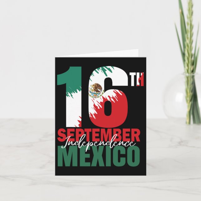Carte Septembre Fête de l'Indépendance Mexicaine Chemise (Devant)