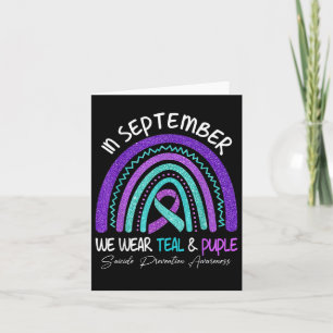Carte Septembre Nous Portons Turquoise & Purple Suic