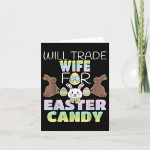 Carte Sera Épouse De Commerce Pour Pâques Candy Mignonne