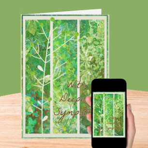 Carte Serene Nature Art Sympathy