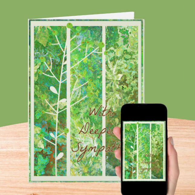 Carte Serene Nature Art Sympathy (Créateur téléchargé)