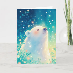 Carte Serene Polar Bear Gazon