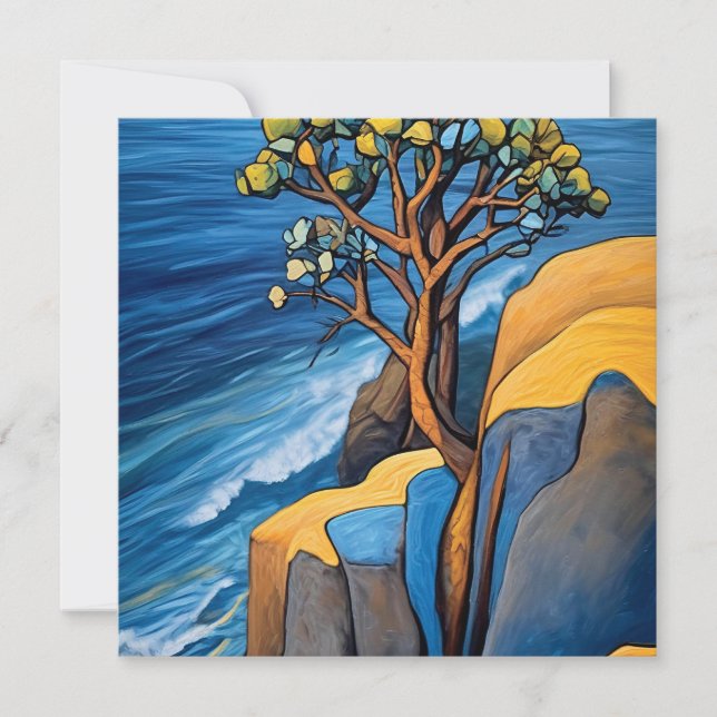 Carte Sérénité balayée par le vent (Devant)